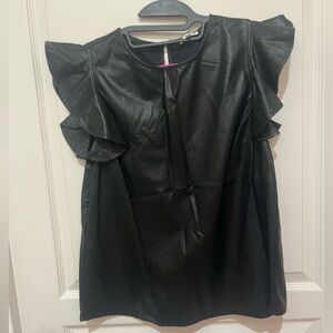 TCEC faux leather top